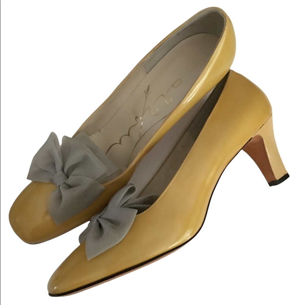 Nordstrom Best vintage patent yellow heels